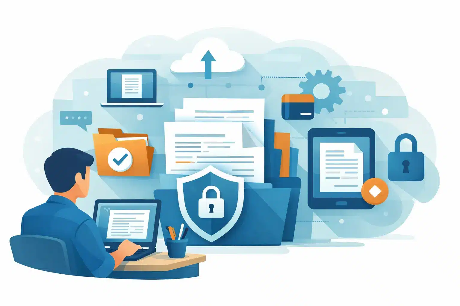 Manage manuscript versions securely in everyday use